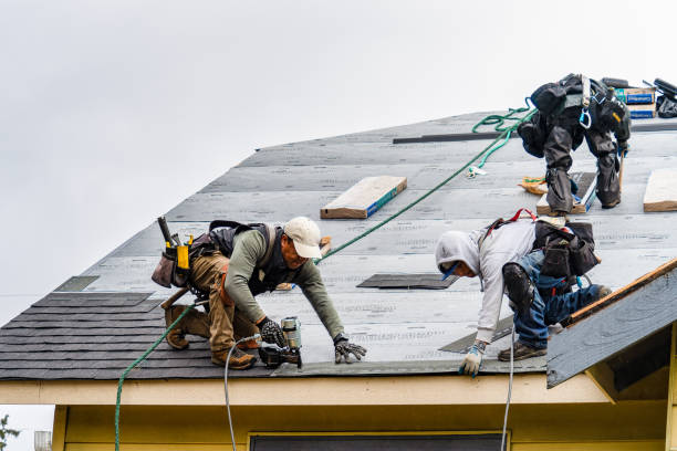 Professional Metal Roofing technician working in Corfu, NY